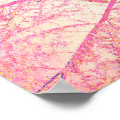 Poster Fleurs de soleil géantes rose Turquoise bleu Vinta (Coin)