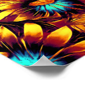 Poster Fleurs de soleil lumineuses (Coin)