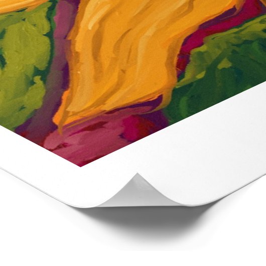 Poster Fleurs de soleil molles (Coin)