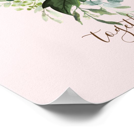 Poster Fleurs de soleil rustiques Eucalyptus Leaf (Coin)