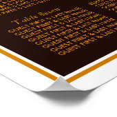 Poster Fleurs de soleil rustiques - Mariage Floral Siège (Coin)