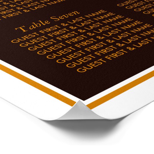 Poster Fleurs de soleil rustiques - Mariage Floral Siège (Coin)