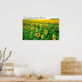 Poster Fleurs de soleil souriantes par TDGallery (Cuisine)