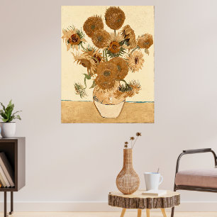 Poster Fleurs de soleil vintages par Vincent van Gogh