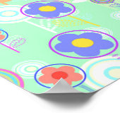 Poster Fleurs de supercalque (Coin)