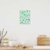 Poster Fleurs de supercalque (Cuisine)
