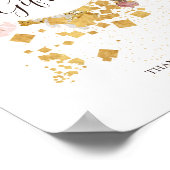 Poster Fleurs de teint moderne | Panneau Cartes et Cadeau (Coin)