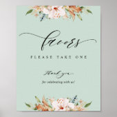 Poster Fleurs de terre et mariage d'âge Favoriser le sign (Devant)
