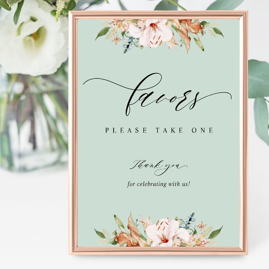 Poster Fleurs de terre et mariage d'âge Favoriser le sign