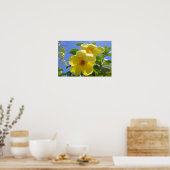 Poster Fleurs de trompette dorée I (Cuisine)