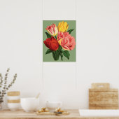 Poster Fleurs de tulipes (Cuisine)