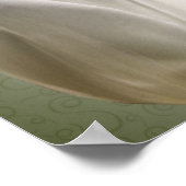 Poster Fleurs de tulipes blanches (Coin)