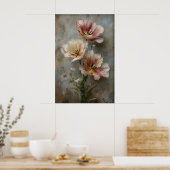 Poster Fleurs de tulipes imprimables, Art mural, Fleurs a (Cuisine)
