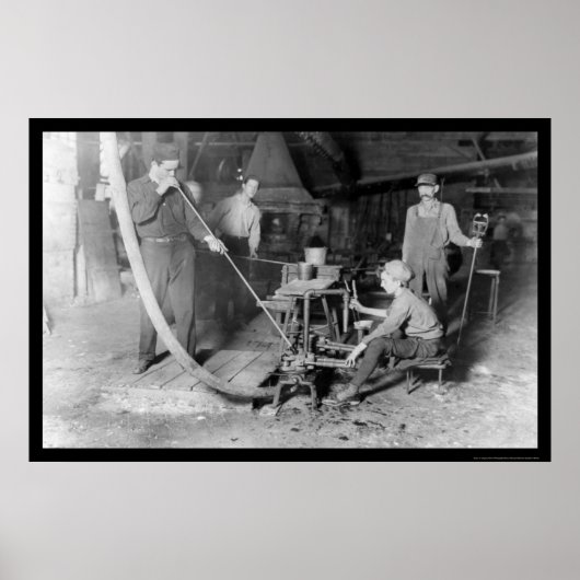 Poster Fleurs de verre à Grafton, WV 1908 (Devant)