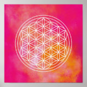 Poster Fleurs de vie (Devant)