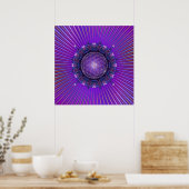Poster FLEURS DE VIE / Blume des Lebens - Mandala I (Cuisine)