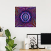 Poster FLEURS DE VIE / Blume des Lebens - Mandala II (Bureau à domicile)