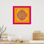 Poster FLEURS DE VIE - Chakras Yantra (Cuisine)