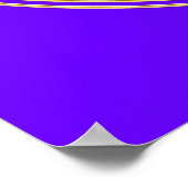 Poster FLEURS DE VIE - or (Coin)