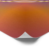 Poster FLEURS DE VIE - or (Coin)