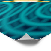 Poster FLEURS DE VIE - or (Coin)