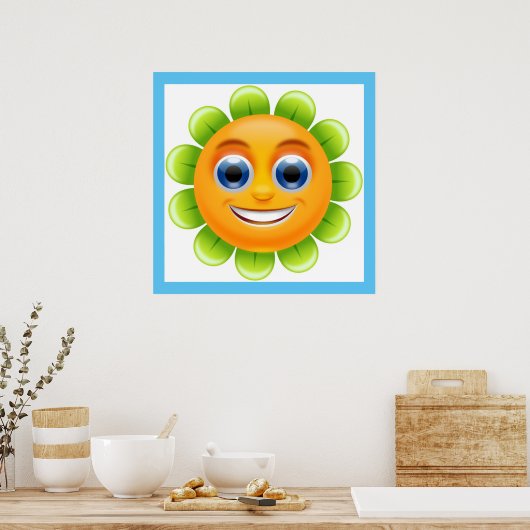 POSTER FLEURS DE VISAGE (Cuisine)