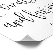 Poster Fleurs de Watercolor Bloom + Faveurs  (Coin)