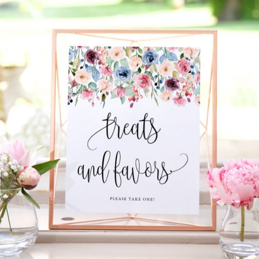 Poster Fleurs de Watercolor Bloom + Faveurs 