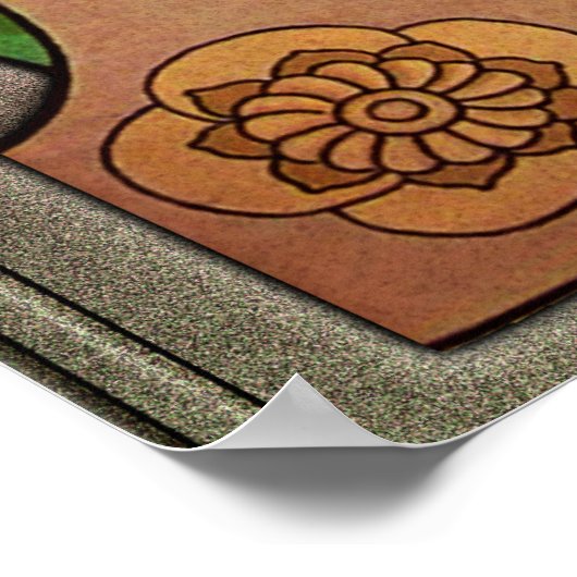 Poster Fleurs d'eau par Élisabeth Sonrel (Coin)