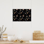 Poster Fleurs d'eau simples 1 (Cuisine)