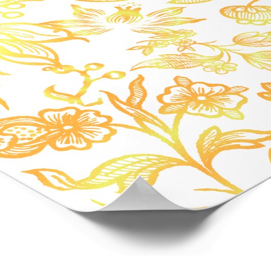 Poster Fleurs décoratives 13 (Coin)