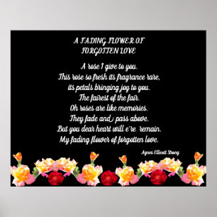 POSTER FLEURS DÉFAVORISÉES AMOUR OUBLIÉ
