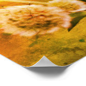 Poster Fleurs délicates Abstraites (Coin)