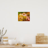 Poster Fleurs délicates Abstraites (Cuisine)