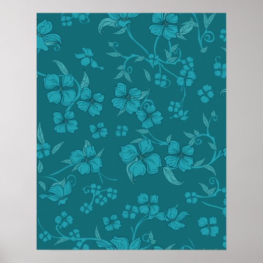 Poster Fleurs déplaisantes Motif 9 (Devant)