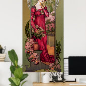 Poster Fleurs des jardins par Élisabeth Sonrel (Bureau à domicile)
