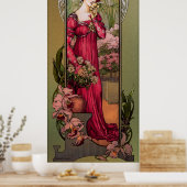 Poster Fleurs des jardins par Élisabeth Sonrel (Cuisine)