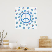 Poster Fleurs des signes de paix (Cuisine)