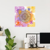 Poster Fleurs d'été (Bureau à domicile)