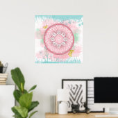 Poster Fleurs d'été (Bureau à domicile)