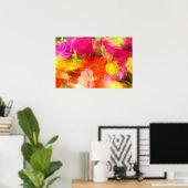 Poster Fleurs d'été (Bureau à domicile)
