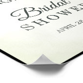 Poster Fleurs d'eucalyptus rustiques pour Baby Shower de  (Coin)