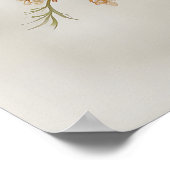 Poster Fleurs d'Impression de Cœur Humain, Anatomique Vin (Coin)