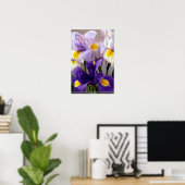 Poster Fleurs d'Iris (Bureau à domicile)