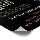 Poster Fleurs d'oeillets, Maison funéraire, Directeurs (Coin)