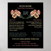 Poster Fleurs d'oeillets, Maison funéraire, Directeurs (Devant)