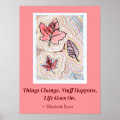 Poster Fleurs d'oiseaux (Devant)