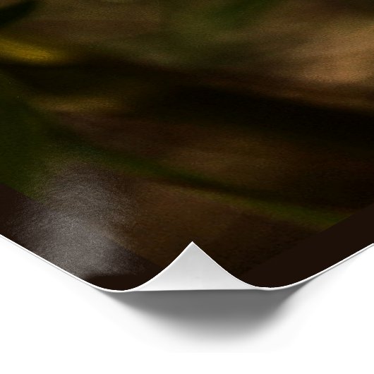 Poster Fleurs d'or et papillon (Coin)