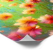 Poster Fleurs d'oranges sauvages (Coin)