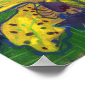 Poster Fleurs d'orchidées jaunes, Peinture pastel Art Flo (Coin)